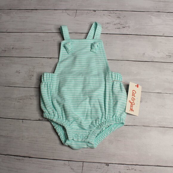 Cat & Jack Baby Unisex Bubble Bib Romper Size 0-3 Months 1 Piece Boy Girl - Picture 2 of 4